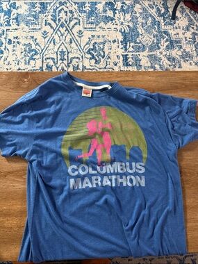 Homage Columbus Marathon Short-Sleeve Graphic Tee - Blue